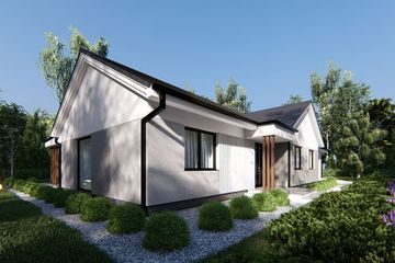  Projekt domu uA231 (WCB1408) - projekt domu parterowego - Zdjęcie 3