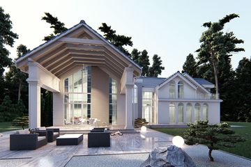  Projekt domu uA287 (WCB1409) - projekt domu parterowego z poddaszem - Zdjęcie 3