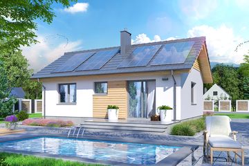  Projekt domu Tania (WOE1177) - projekt domu parterowego - Zdjęcie 3