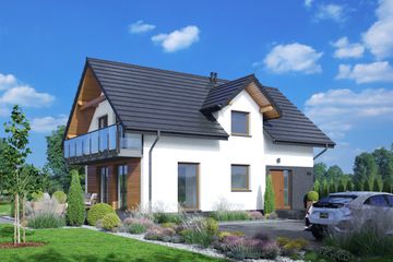  Projekt domu Orłowo a3 (KRP2643) - projekt domu parterowego z poddaszem - Zdjęcie 1