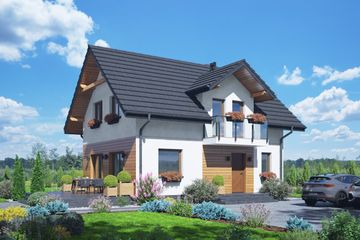  Projekt domu Jarkowo aa 70 (KRP2639) - projekt domu parterowego z poddaszem - Zdjęcie 1