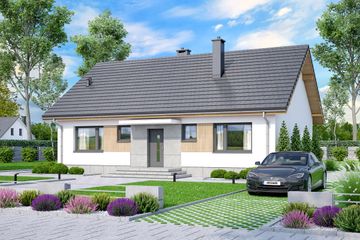  Projekt domu Mokka 16 (WOF1179) - projekt domu parterowego - Zdjęcie 1
