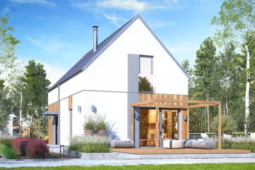 Projekt domu Ada II bez garażu [B] (WRF2361) - projekt domu parterowego z poddaszem - Zdjęcie 2