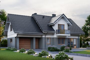  Projekt domu APS 262+G (LUA1571) - projekt domu parterowego z poddaszem - Zdjęcie 3