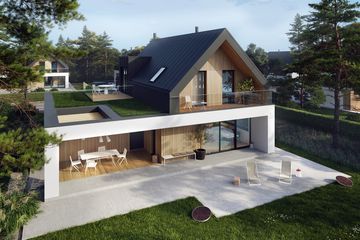  Projekt domu D21-11A G2 (WSA1000) - projekt domu parterowego z poddaszem - Zdjęcie 5