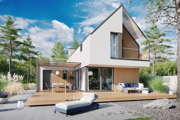  Projekt domu D21-X6 G1 (WSA1001) - projekt domu parterowego z poddaszem - Zdjęcie 5