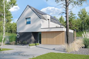  Projekt domu D21-X6 G1 (WSA1001) - projekt domu parterowego z poddaszem - Zdjęcie 3