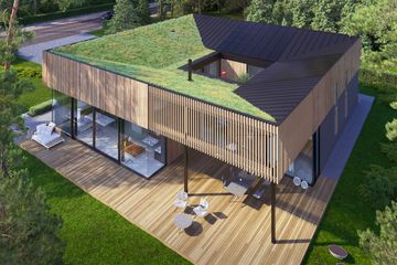 Projekt domu D21-18A G2 - parterowy dom o powierzchni 185,35 m², dach płaski - ujęcie 5