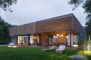 Projekt domu D21-18A G2 - parterowy dom o powierzchni 185,35 m², dach płaski - ujęcie 6