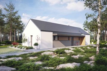  Projekt domu D21-3A (WSA1004) - projekt domu parterowego - Zdjęcie 3