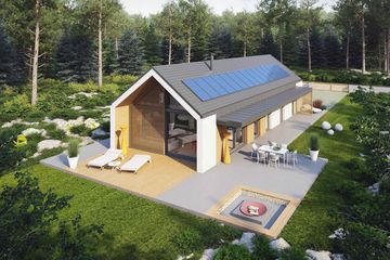  Projekt domu D21-3A (WSA1004) - projekt domu parterowego - Zdjęcie 4