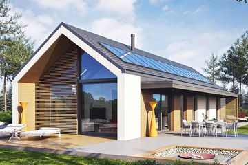  Projekt domu D21-3A (WSA1004) - projekt domu parterowego - Zdjęcie 1