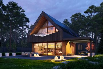  Projekt domu D21-X13 G2 (WSA1012) - projekt domu parterowego z poddaszem - Zdjęcie 2