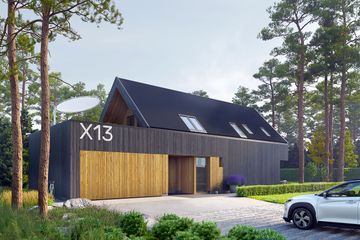  Projekt domu D21-X13 G2 (WSA1012) - projekt domu parterowego z poddaszem - Zdjęcie 1