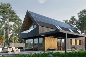  Projekt domu D21-X13 G2 (WSA1012) - projekt domu parterowego z poddaszem - Zdjęcie 4