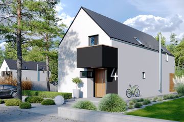  Projekt domu D21-4 (WSA1013) - projekt domu parterowego z poddaszem - Zdjęcie 2