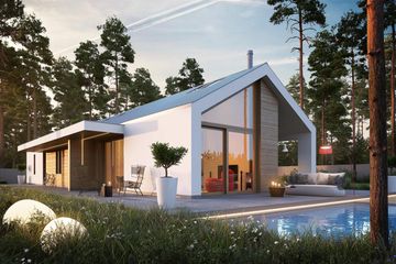  Projekt domu D21-9B G2 (WSA1014) - projekt domu parterowego - Zdjęcie 3