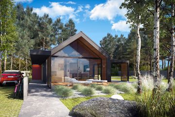  Projekt domu D21-2A (WSA1007) - projekt domu parterowego - Zdjęcie 4