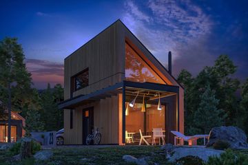  Projekt domu letniskowego D21-23B1 (WSA1022) - projekt domu letniskowego parterowego - Zdjęcie 3