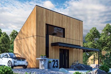  Projekt domu letniskowego D21-23B1 (WSA1022) - projekt domu letniskowego parterowego - Zdjęcie 1