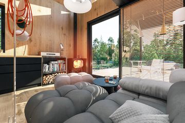  Projekt domu letniskowego D21-23B1 (WSA1022) - projekt domu letniskowego parterowego - Zdjęcie 5