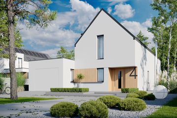  Projekt domu D21-4 G1 (WSA1024) - projekt domu parterowego z poddaszem - Zdjęcie 1