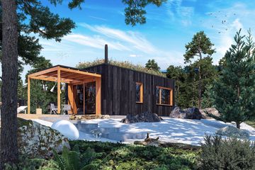  Projekt domu letniskowego D21-23C (WSA1025) - projekt domu letniskowego parterowego - Zdjęcie 2