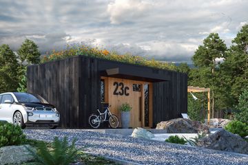  Projekt domu letniskowego D21-23C (WSA1025) - projekt domu letniskowego parterowego - Zdjęcie 3