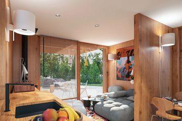  Projekt domu letniskowego D21-23C (WSA1025) - projekt domu letniskowego parterowego - Zdjęcie 6