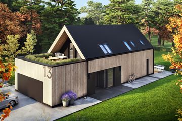  Projekt domu D21-13 G2 (WSA1026) - projekt domu parterowego z poddaszem - Zdjęcie 5