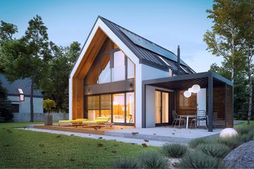  Projekt domu D21-1A (WSA1027) - projekt domu parterowego z poddaszem - Zdjęcie 5