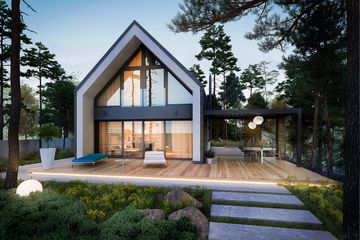  Projekt domu D21-1C (WSA1028) - projekt domu parterowego z poddaszem - Zdjęcie 3