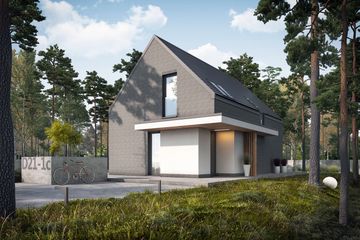  Projekt domu D21-1C (WSA1028) - projekt domu parterowego z poddaszem - Zdjęcie 4