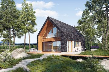  Projekt domu D21-1D (WSA1019) - projekt domu parterowego z poddaszem - Zdjęcie 1