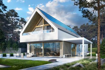  Projekt domu D21-X13 W G2 (WSA1008) - projekt domu parterowego z poddaszem - Zdjęcie 1