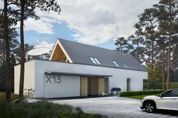  Projekt domu D21-X13 W G2 (WSA1008) - projekt domu parterowego z poddaszem - Zdjęcie 3