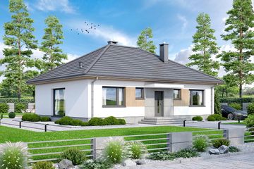  Projekt domu Mokka 16 4s (WOF1180) - projekt domu parterowego - Zdjęcie 1