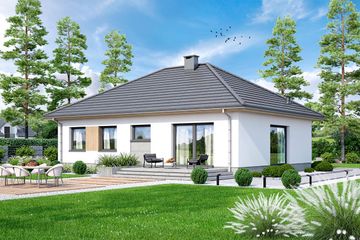  Projekt domu Mokka 16 4s (WOF1180) - projekt domu parterowego - Zdjęcie 3