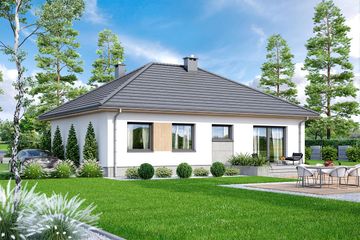  Projekt domu Mokka 16 4s (WOF1180) - projekt domu parterowego - Zdjęcie 4