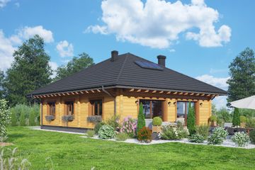  Projekt domu Andrzejów b1 dw (KRP2646) - projekt domu parterowego - Zdjęcie 2