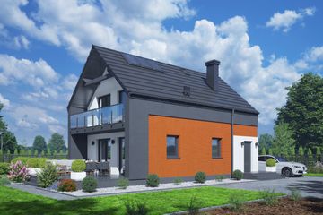  Projekt domu Bartkowo 5 kl (KRP2647) - projekt domu parterowego z poddaszem - Zdjęcie 1