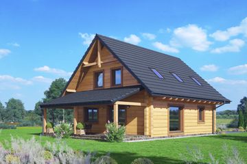  Projekt domu Gryfice 16 dw PC (KRP2649) - projekt domu parterowego z poddaszem - Zdjęcie 2