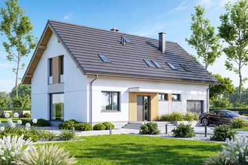  Projekt domu Tamarillo 7 (WOF1181) - projekt domu parterowego z poddaszem - Zdjęcie 1