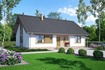  Projekt domu Mokka - teriva (WOF1182) - projekt domu parterowego - Zdjęcie 5