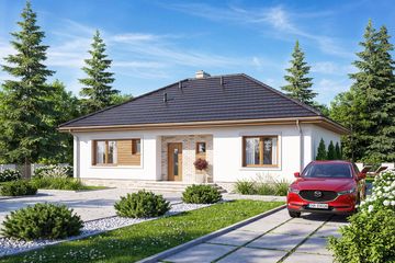  Projekt domu Mokka 4s (WOF1183) - projekt domu parterowego - Zdjęcie 2