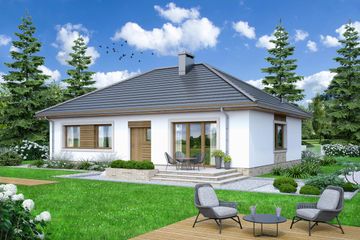  Projekt domu Mokka 4s (WOF1183) - projekt domu parterowego - Zdjęcie 3