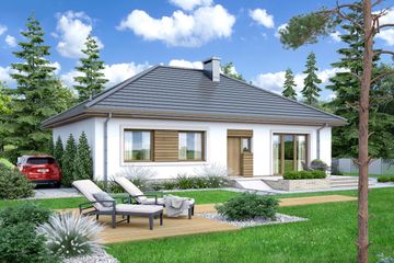  Projekt domu Mokka 4s (WOF1183) - projekt domu parterowego - Zdjęcie 4