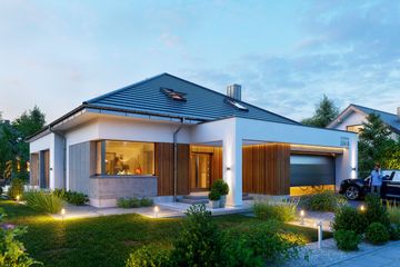  Projekt domu Domena 204 B (WRW1366) - projekt domu parterowego z poddaszem - Zdjęcie 3