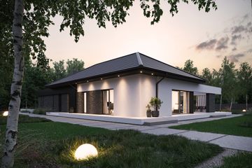  Projekt domu NewHouse 725 (KRZ1058) - projekt domu parterowego - Zdjęcie 7