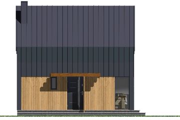  Projekt domu L-303 murowany (SLU1027) - projekt domu parterowego - Zdjęcie 2